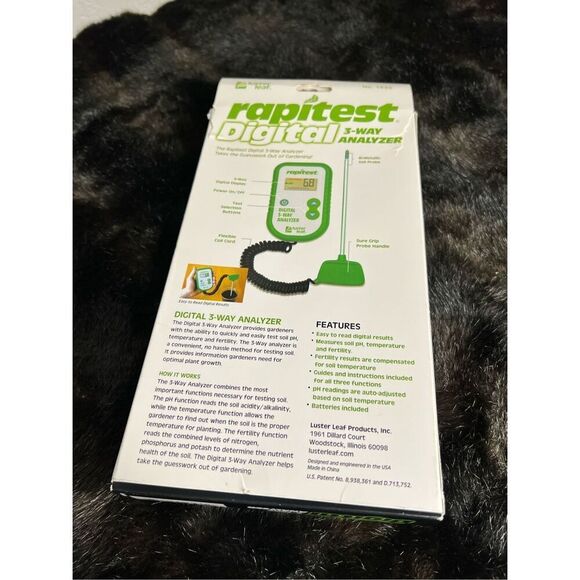 Leaf Luster Rapitest 3 in 1 Digital 3-Way Soil Analyzer - Picture 5 of 5